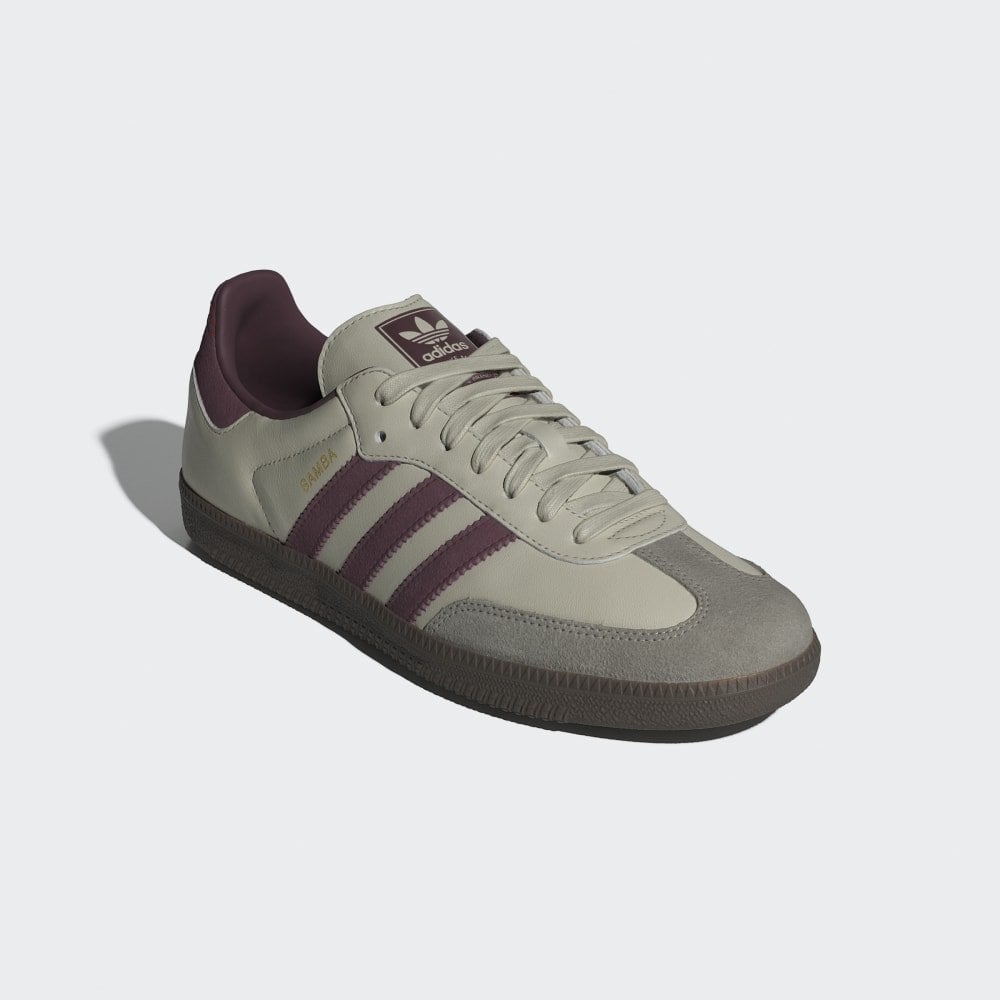 Samba OG - Putty Grey / Maroon / Gold Metallic
