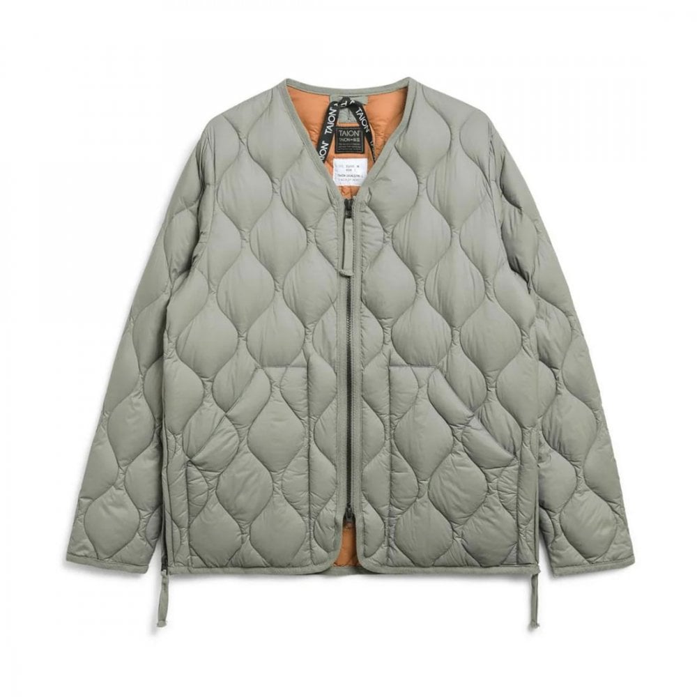 Military V Neck W-zip Down Jacket - Soft Shell