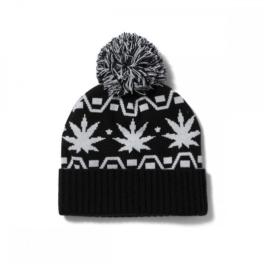 Apres Cuff Pom Beanie - Black
