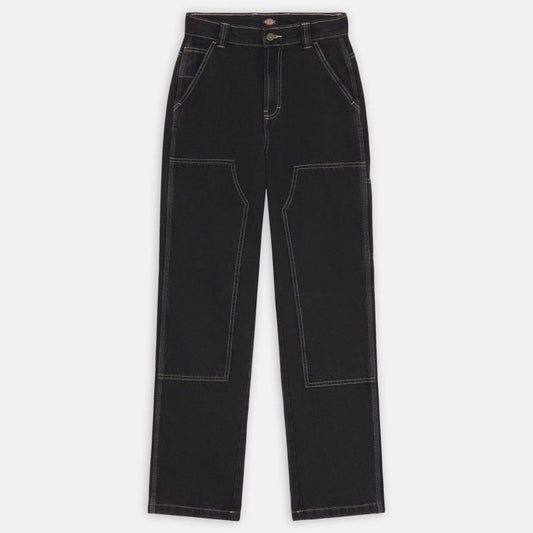 W' Madison Double Knee Denim Loose  - Black Wash