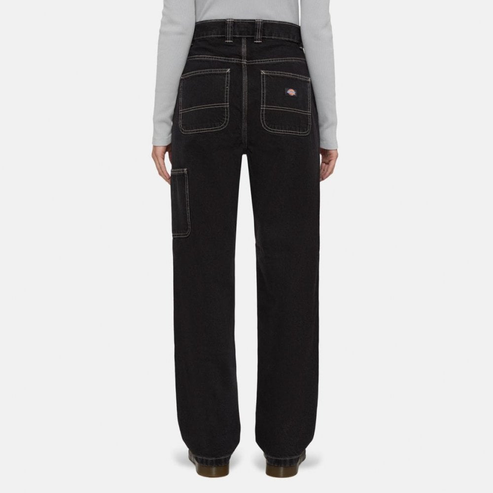 W' Madison Double Knee Denim Loose  - Black Wash