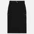 W' Duck Canvas Cargo Skirt - Black