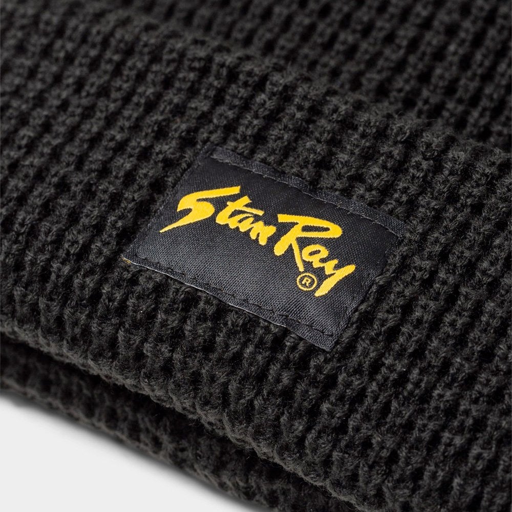 Waffle Beanie - Black