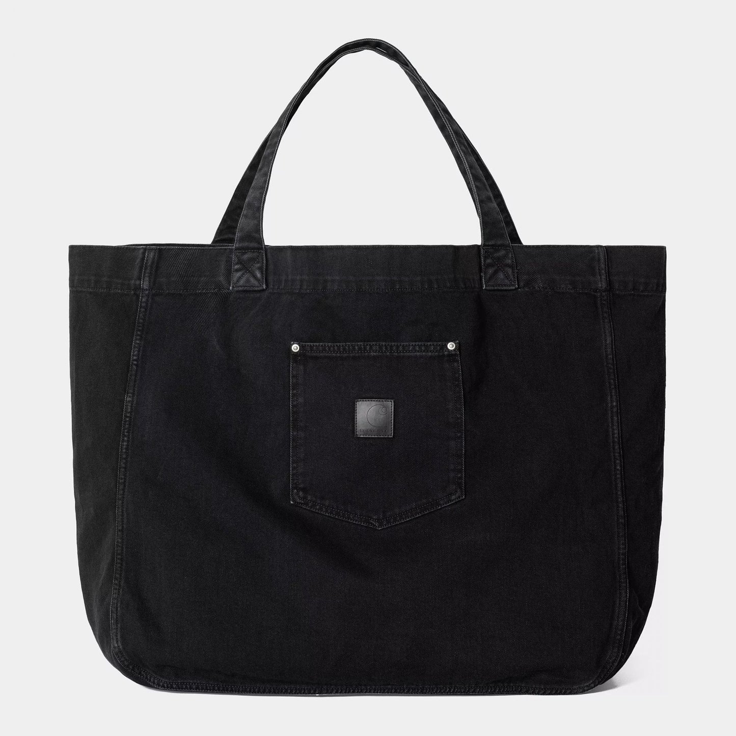 Rivet Tote Bag - Black Stone Washed