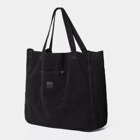 Rivet Tote Bag - Black Stone Washed