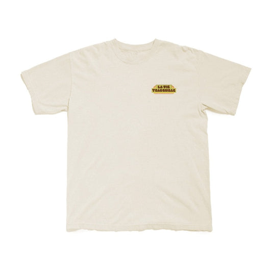Hickson La Vie Tranquille Pigment Dyed S/S T-shirt - Cream