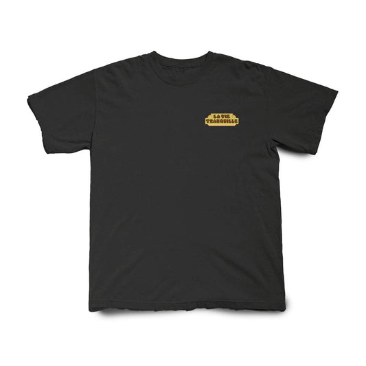 Hickson La Vie Tranquille Pigment Dyed S/S T-shirt - Black