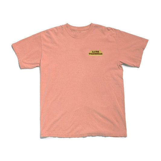 Hickson La Vie Tranquille Pigment Dyed S/S T-shirt - Peach