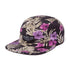 Floral Linen 5 Panel Camper Hat - Black