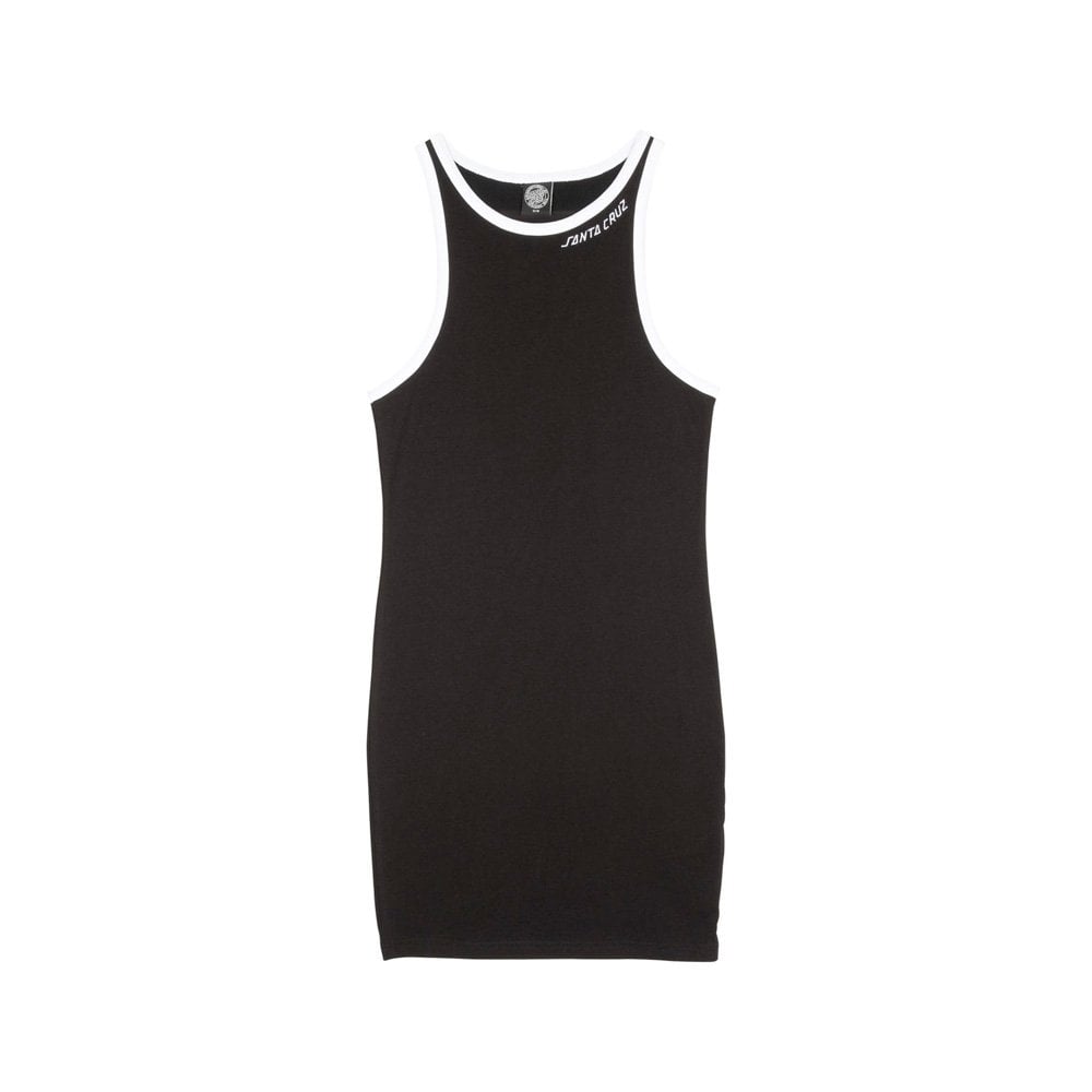 Women's Strip Racer Dress - Black / White