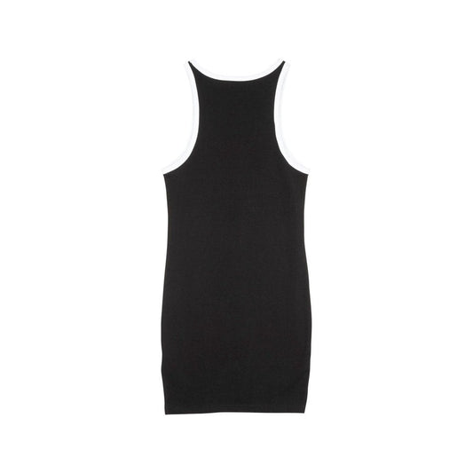Women's Strip Racer Dress - Black / White