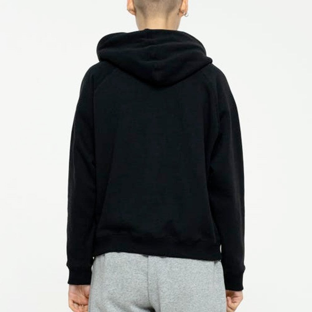 Women's Yin Yang Strip Hood - Black