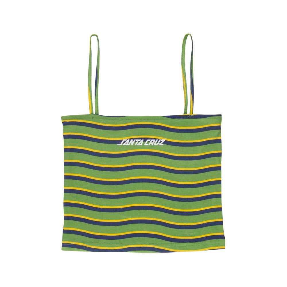 Women's Strip Vest - Apple Wave Stripe