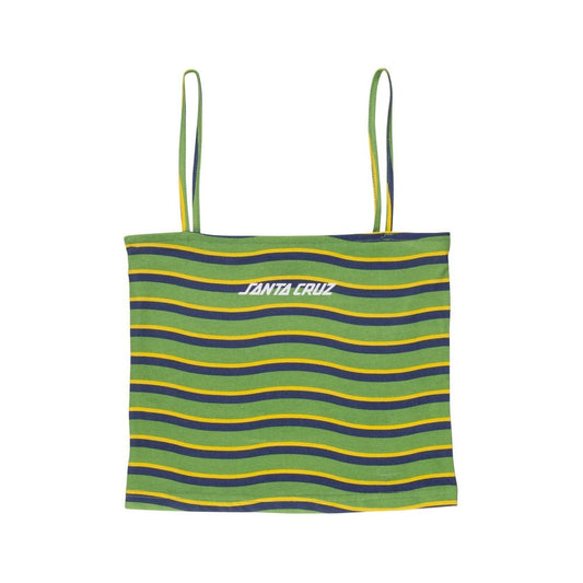 Women's Strip Vest - Apple Wave Stripe