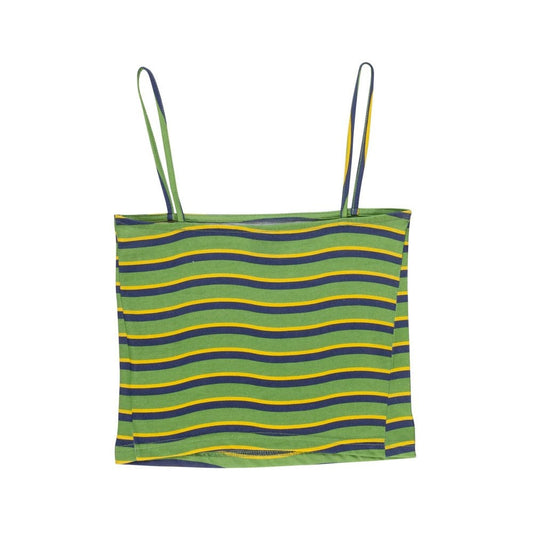 Women's Strip Vest - Apple Wave Stripe