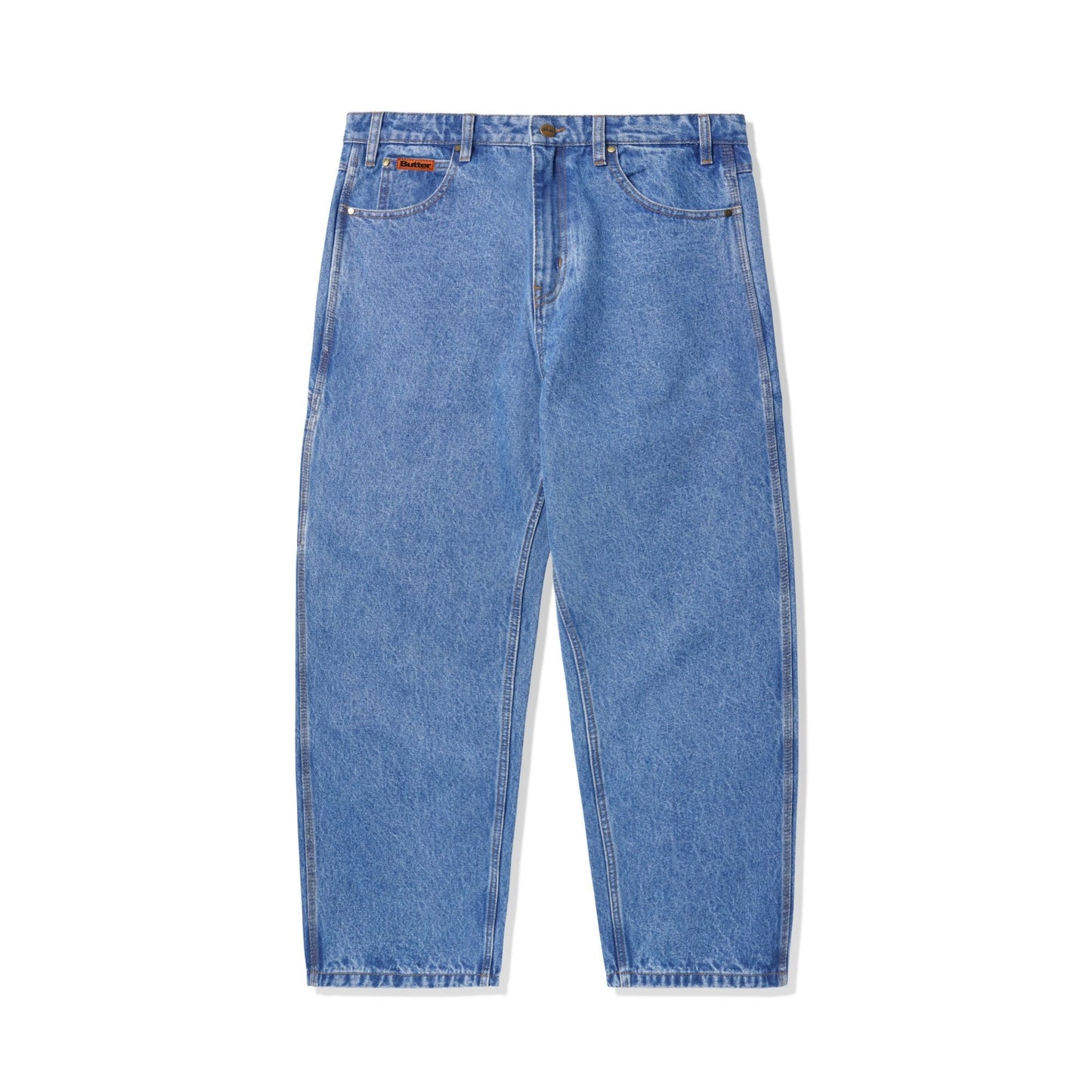 Baggy Denim Jeans Washed Indigo
