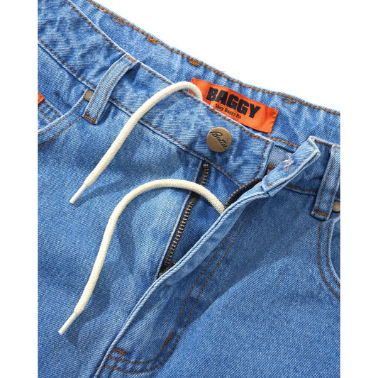 Baggy Denim Jeans Washed Indigo