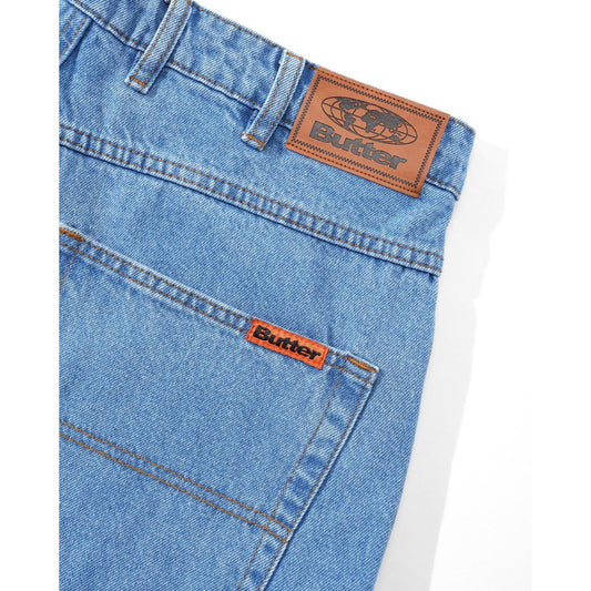 Baggy Denim Jeans Washed Indigo