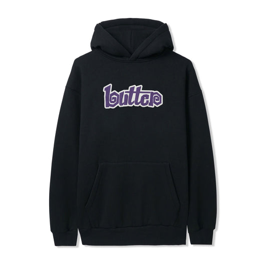 Swirl Pullover Hood Black