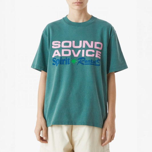 Women's Obey Sound Advice Maxine Pigment Tee - Pigment Rain Forest