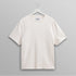 Dean - Ecru Textured Organic Cotton T-Shirt