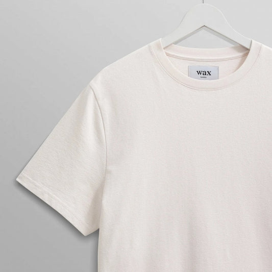 Dean - Ecru Textured Organic Cotton T-Shirt