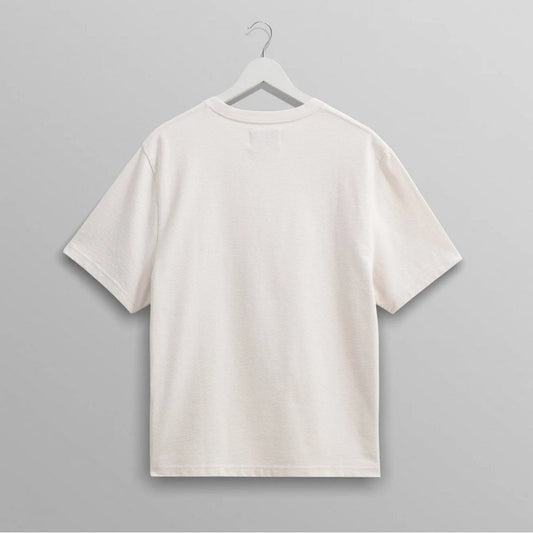Dean - Ecru Textured Organic Cotton T-Shirt