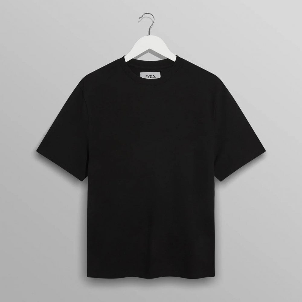 Dean Textured Organic Cotton T-Shirt - Black