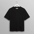 Dean Textured Organic Cotton T-Shirt - Black