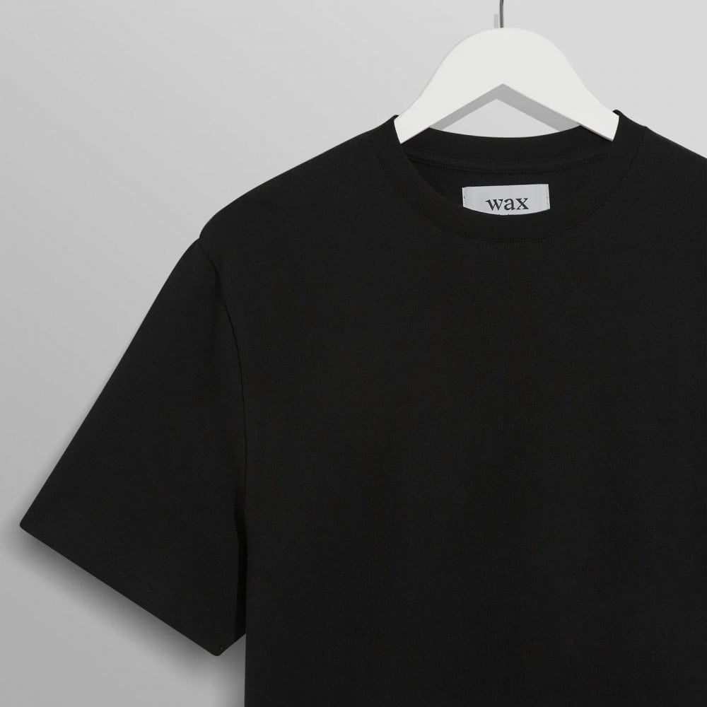 Dean Textured Organic Cotton T-Shirt - Black