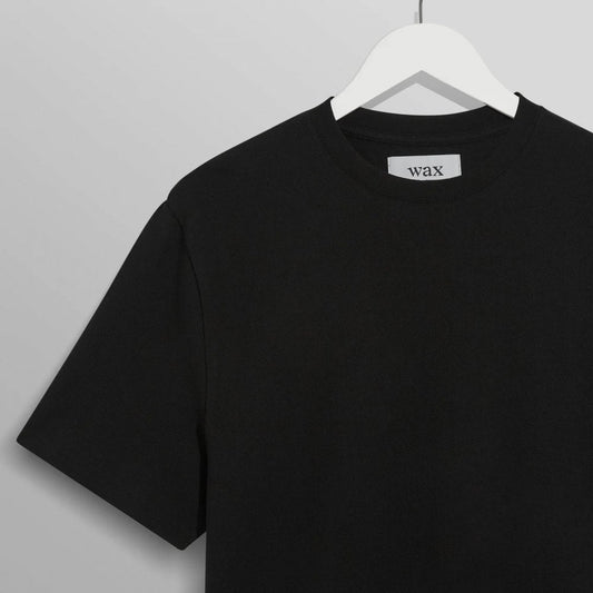 Dean Textured Organic Cotton T-Shirt - Black