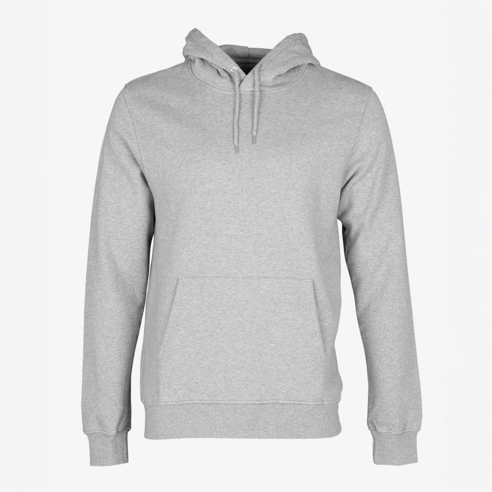 Classic Organic Hood Sweat - Heather Grey