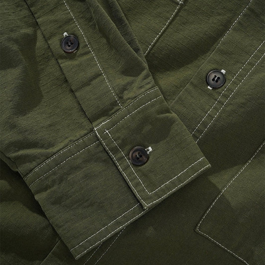 Ripstop Button Up Shirt - Army