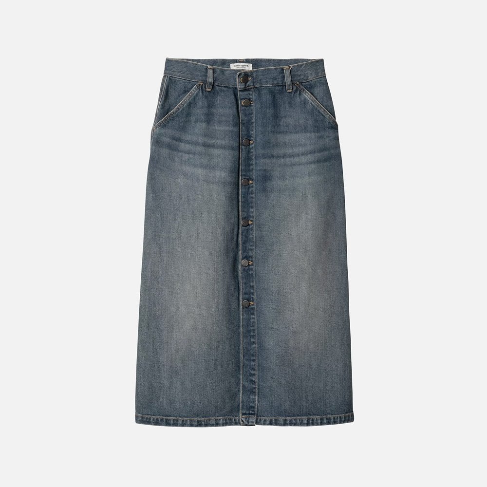 W' Marvin Skirt - Blue Worn Used Wash