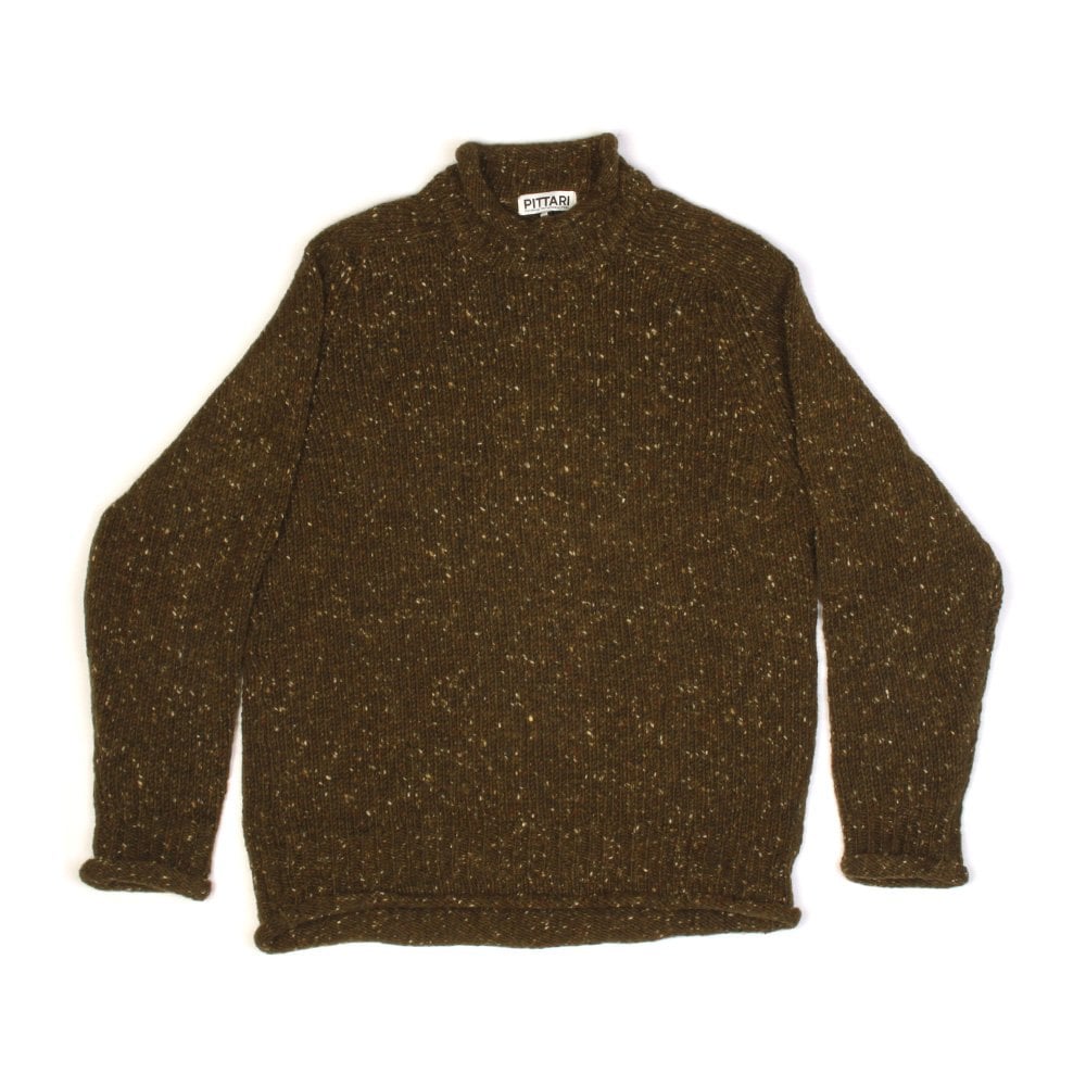 Findhorn Donegal Donut Neck - Dark Green