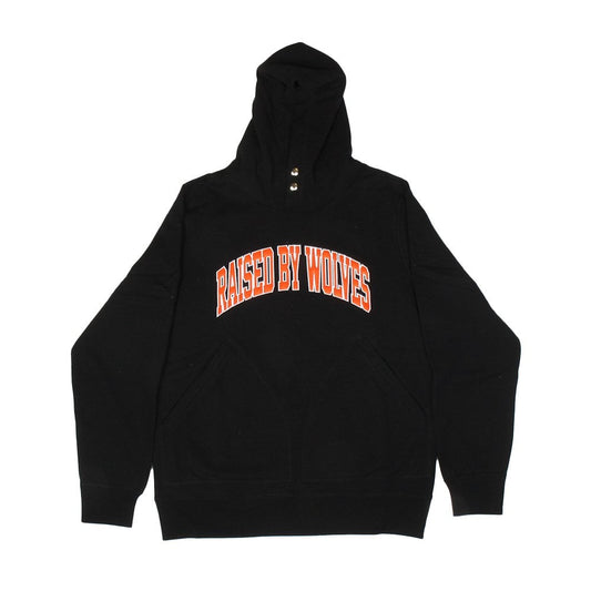 Collegiate Two-pocket Snap Hoodie - Black