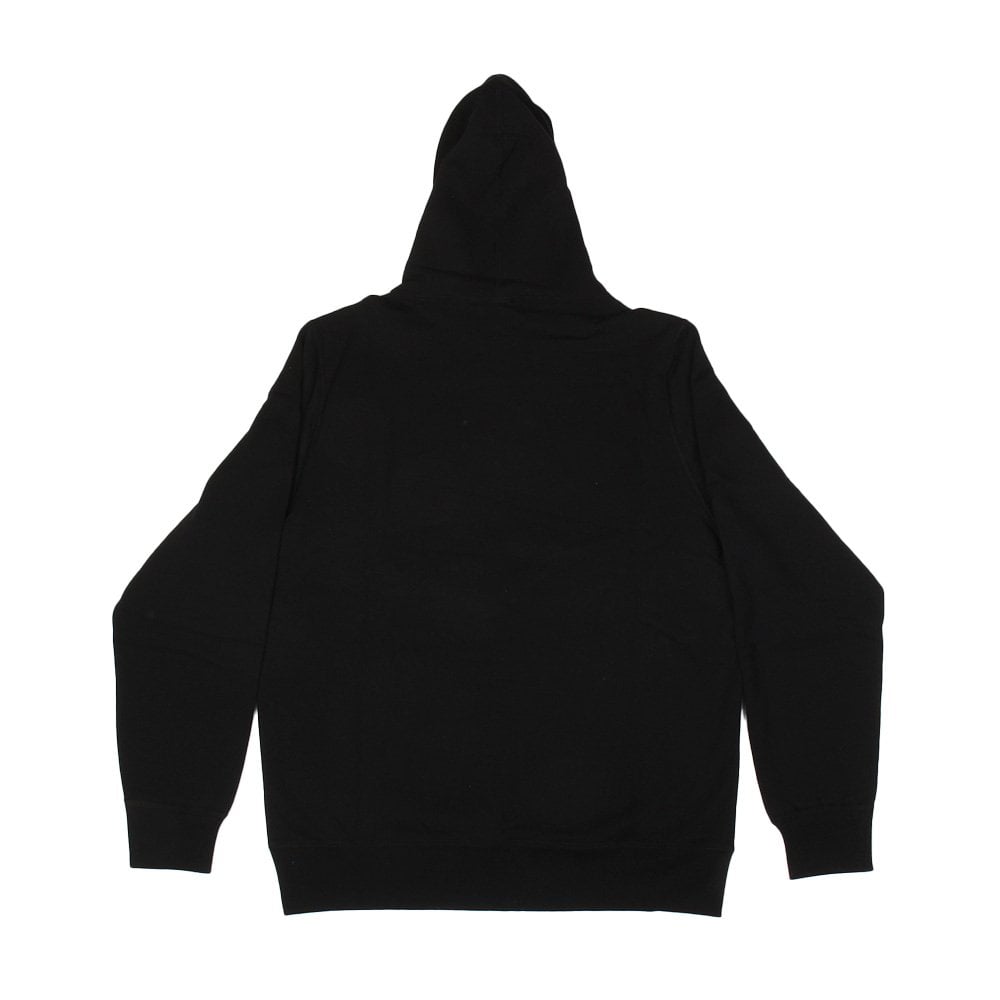 Collegiate Two-pocket Snap Hoodie - Black