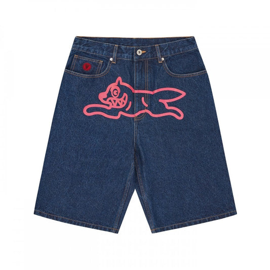 Running Dog Denim Shorts - Indigo