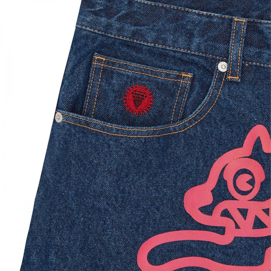 Running Dog Denim Shorts - Indigo