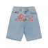 Running Dog Denim Shorts - Light Wash Blue