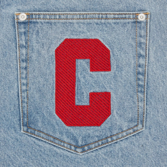 Running Dog Denim Shorts - Light Wash Blue