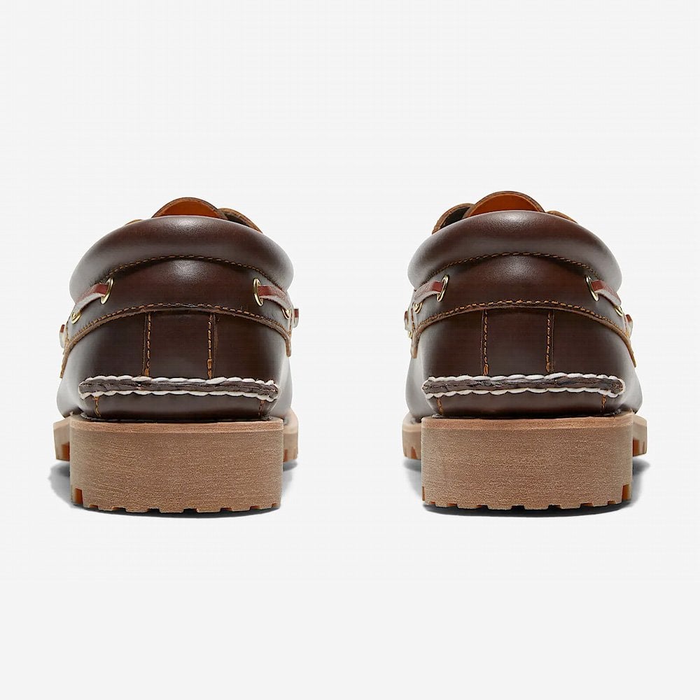 Authentic Handsewn Boat Shoe - Brown