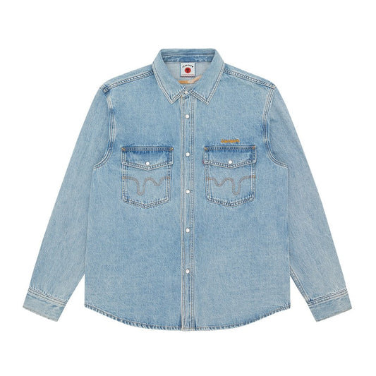 Chainstitch Light Wash Denim Shirt
