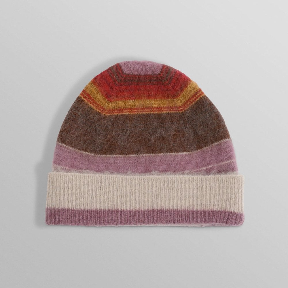 Hill Beanie Brush Stripe Oatmeal / Multi