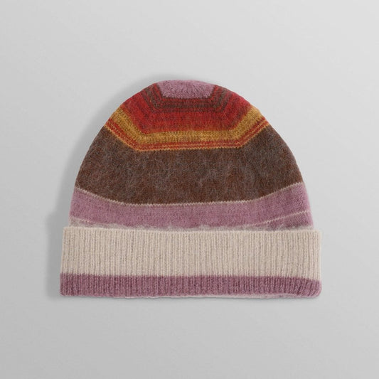 Hill Beanie Brush Stripe Oatmeal / Multi