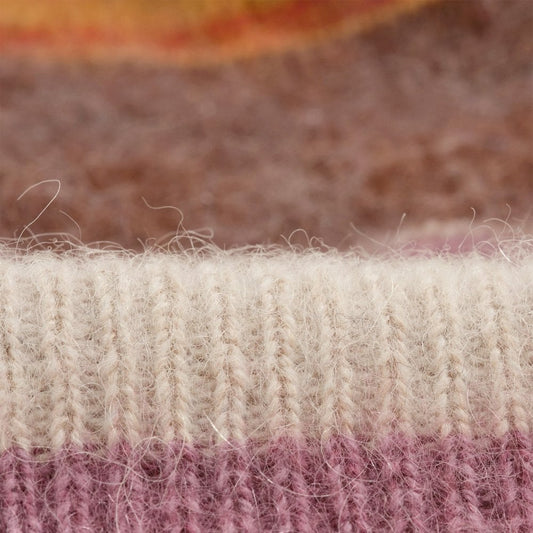 Hill Beanie Brush Stripe Oatmeal / Multi