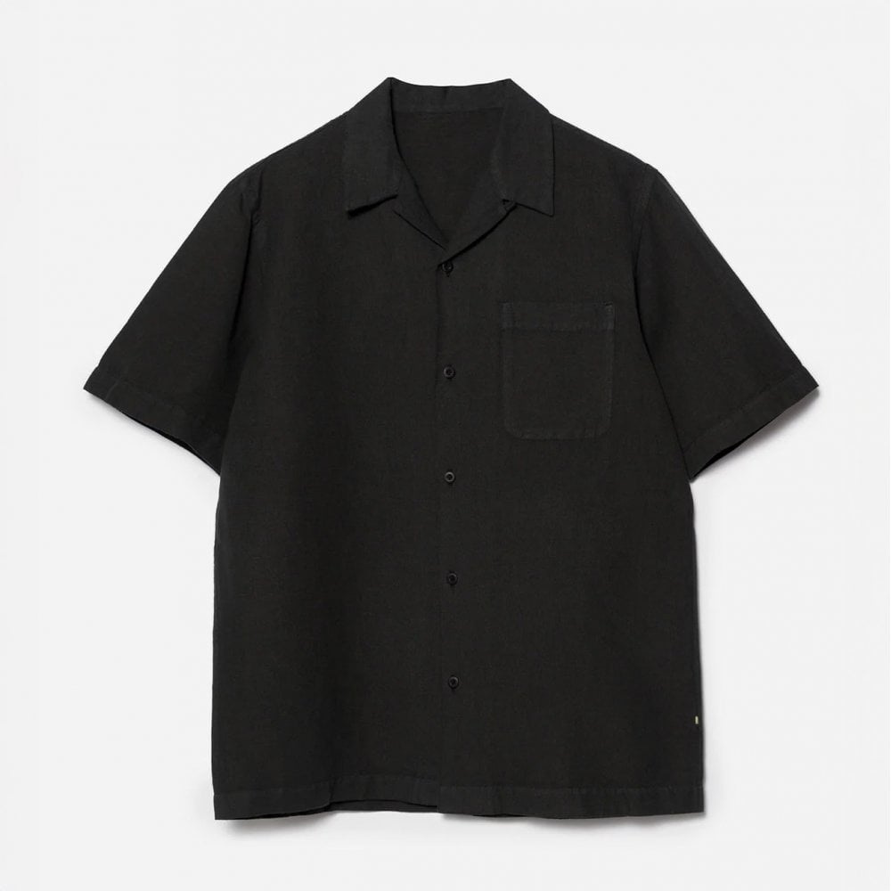 5211 Hemp Camp Collar Shirt - Black