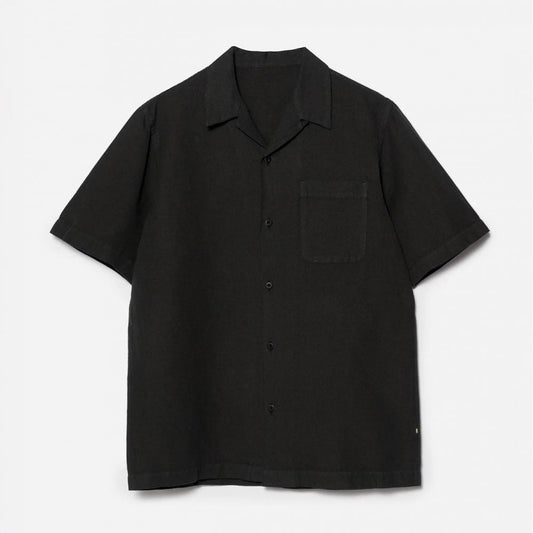 5211 Hemp Camp Collar Shirt - Black
