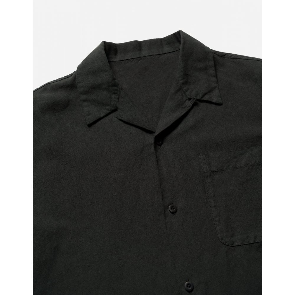 5211 Hemp Camp Collar Shirt - Black