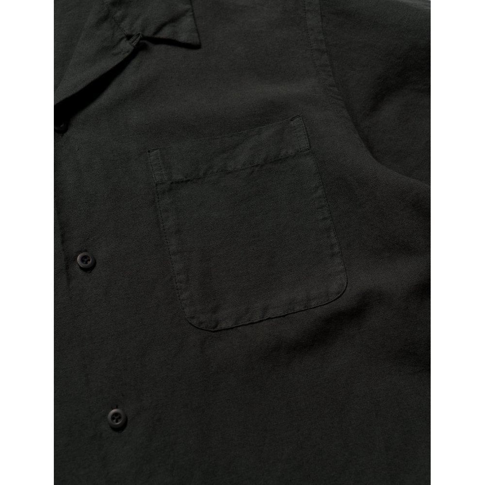 5211 Hemp Camp Collar Shirt - Black